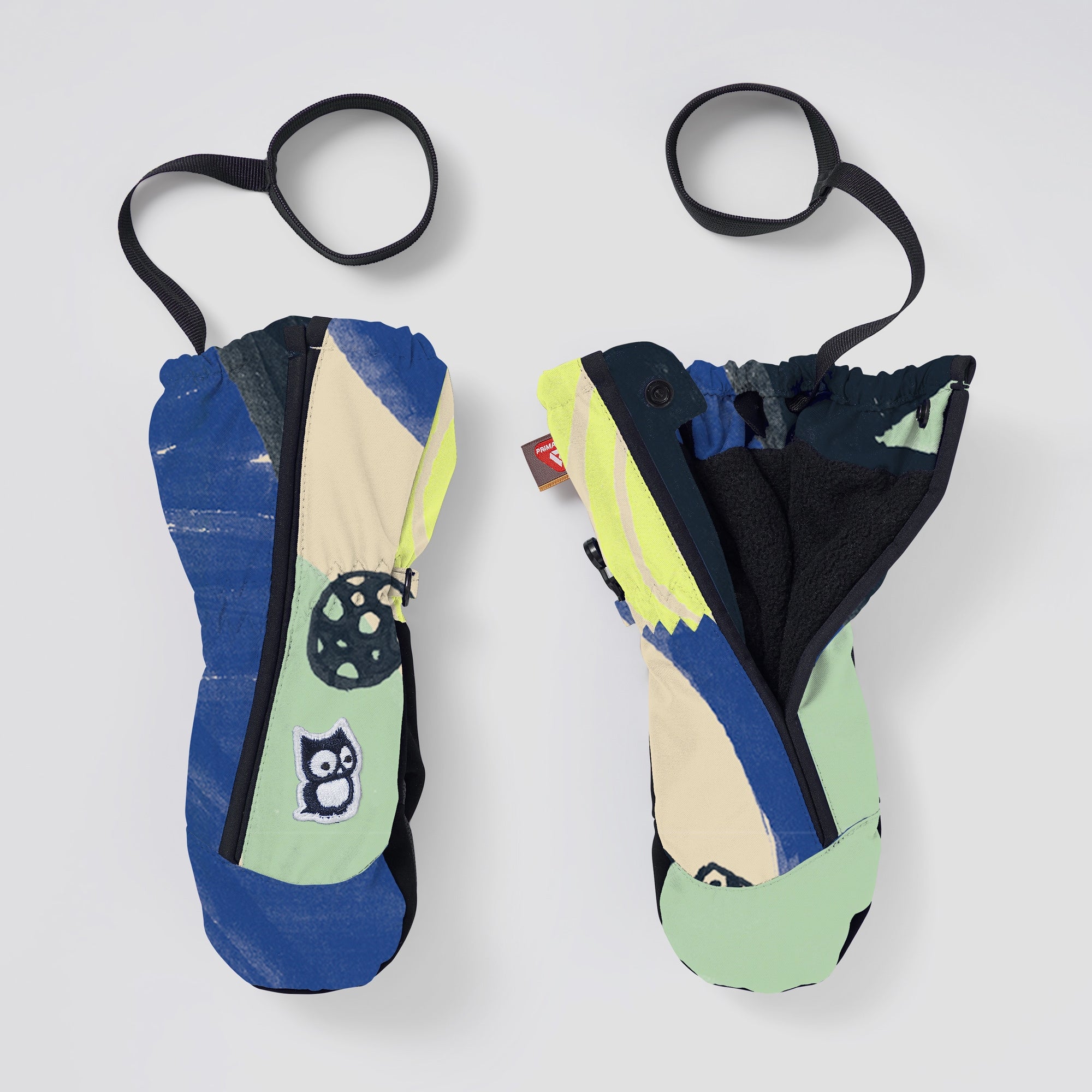 kleinkinder handschuhe mit reißverschluss Kinderhandschuhe blau-grün | Zick Baby-Handschuhe