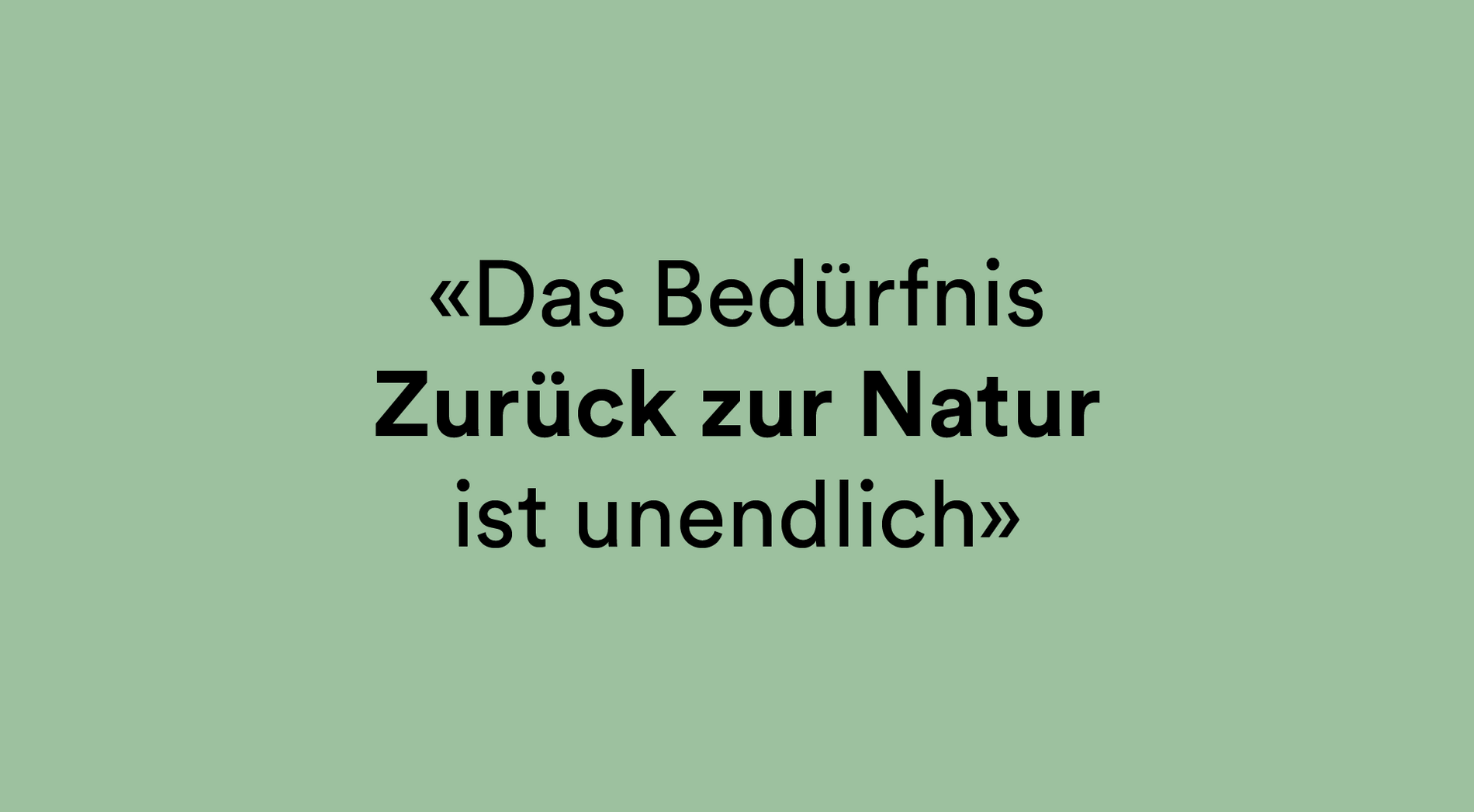 namuk Studie - Schweizer Kinder und ihre Outdoor-Zeit - Grafik mit Zitat: "Das Bedürfnis Zurück zur Natur ist unendlich"