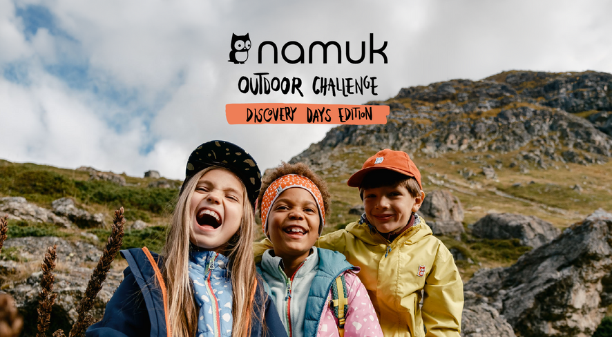 Kinder draussen bei der namuk Outdoor Challenge
