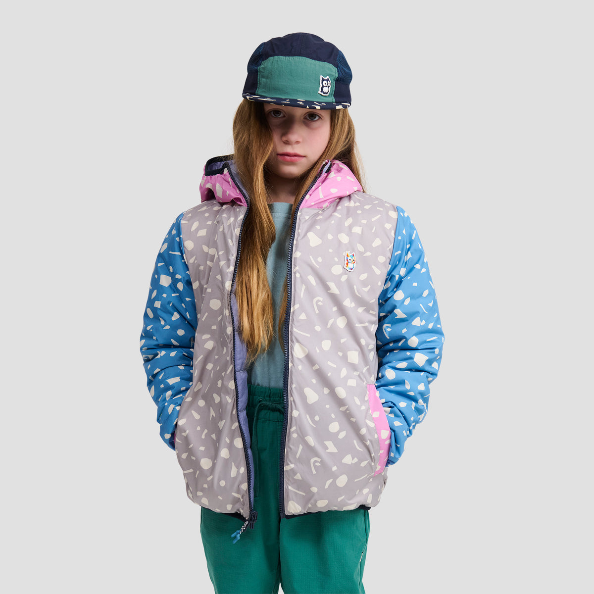 Glow wendbare PrimaLoft Jacke - upcycled