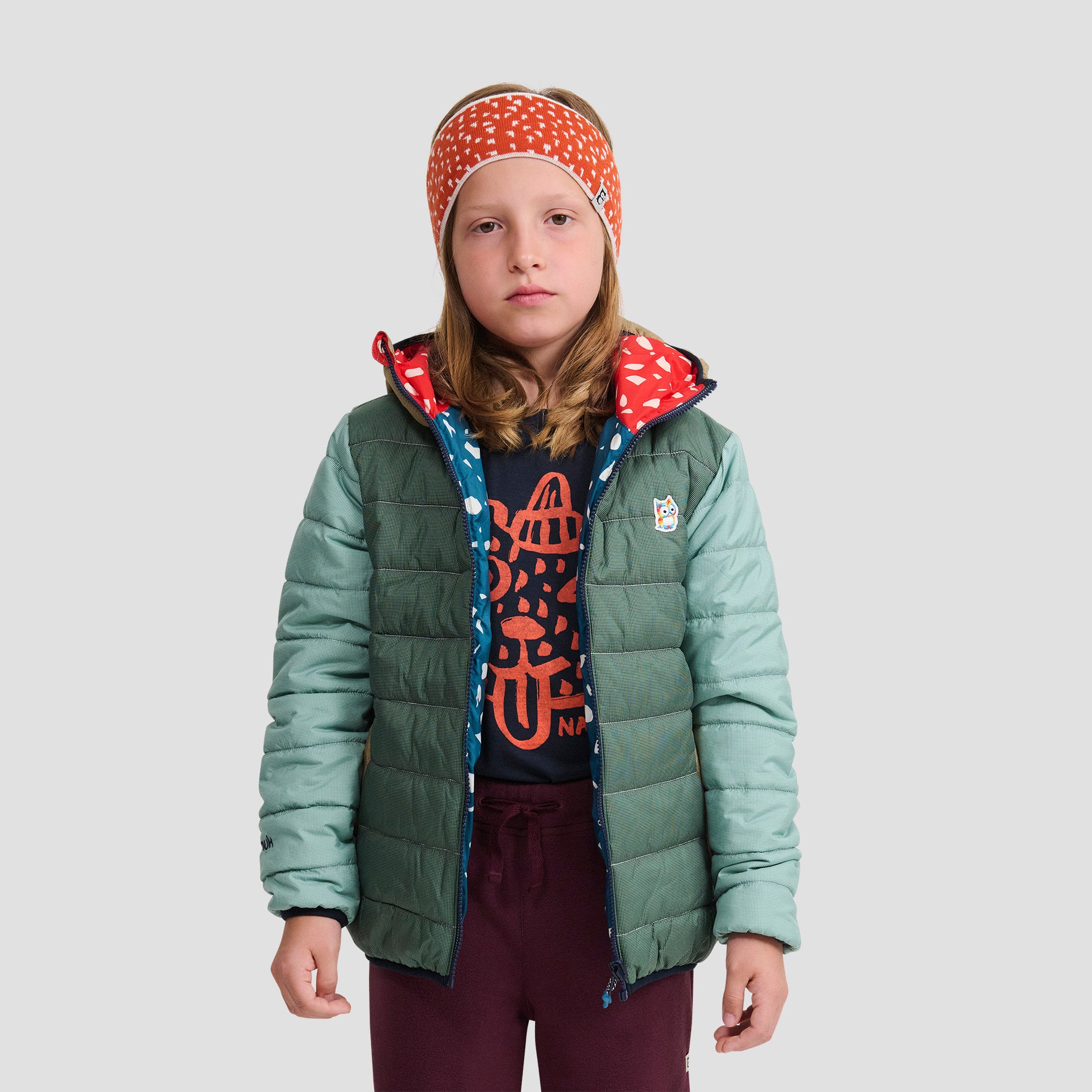 Glow wendbare PrimaLoft Jacke - upcycled (1)