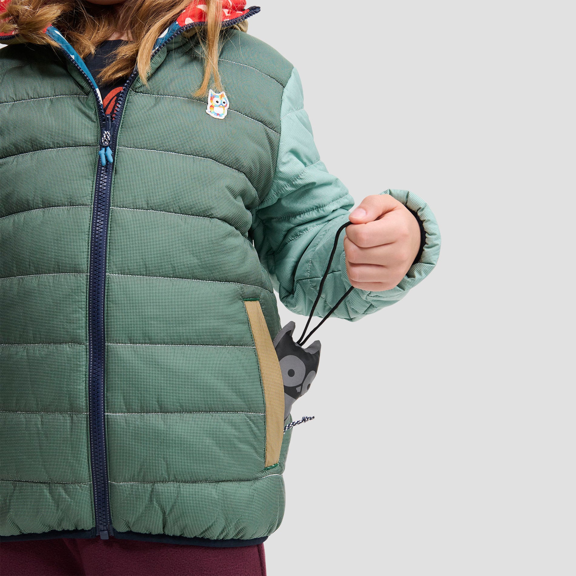 Glow wendbare PrimaLoft Jacke - upcycled (12)