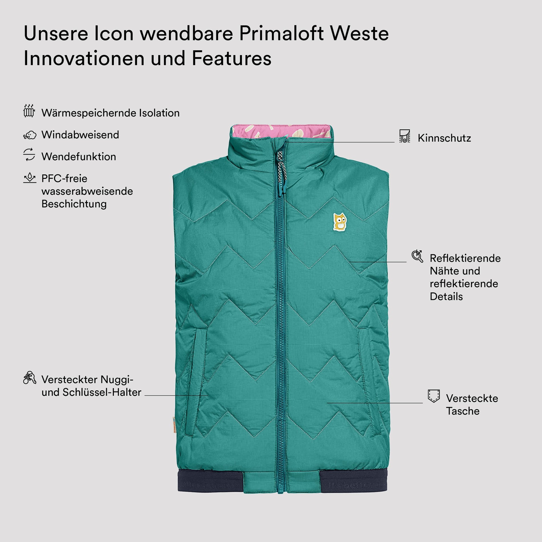 Icon wendbare PrimaLoft Weste "Underground" (8)